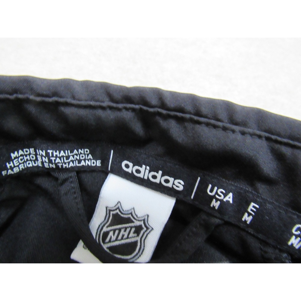 Adidas NHL Pittsburgh Penguins AEROREADY Polo Shirt Mens Medium Black New - Picture 4 of 8